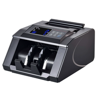 Compteur de billets de banque commercial portable rechargeable multi-devises, personnalisable pour la détection de plusieurs devises