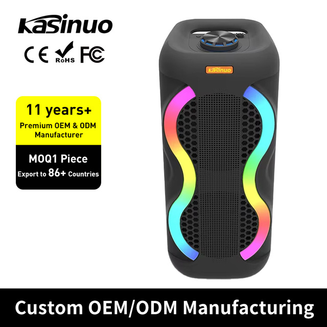 2025 Hot Sale 30W Bass Wireless BT Sound Box Dual 8 Inch Big Speakers Outdoor DJ Party Karaoke Speaker