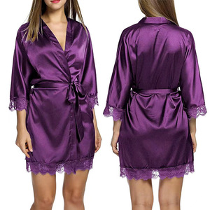 Camicia <span class=keywords><strong>da</strong></span> <span class=keywords><strong>Notte</strong></span> Sexy con Lacci, Vestaglia Plus Size, Abbigliamento <span class=keywords><strong>da</strong></span> <span class=keywords><strong>Notte</strong></span> per <span class=keywords><strong>Donna</strong></span>, Vendita all'Ingrosso, Camicia <span class=keywords><strong>da</strong></span> <span class=keywords><strong>Notte</strong></span> in Seta Ghiaccio - Product Image 3