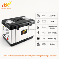 OkyRie Produk Terbaru 12V 24V 220V Mirip dengan AC Diesel Webasto dan Kotak Perkakas Plastik 5KW untuk Truk Kipas Truk