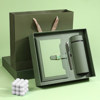 Coffret Cadeau d'Entreprise de Luxe Personnalisé avec Logo : Bouteille Isotherme, Carnet et Stylo – Idéal pour Remise de Diplôme et Cadeau d'Affaires