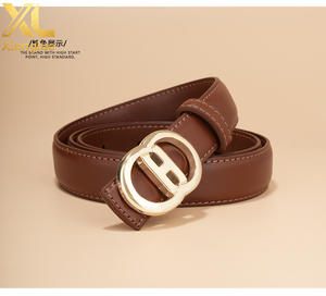 Nuevos Cinturones de Cuero Genuino para Mujer, Diseño en Forma de 8, Venta al Por Mayor de Fábrica, Cinturones de Moda para Vestidos y Jeans - Product Image 6