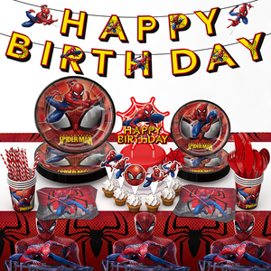 Los Artículos <span class=keywords><strong>para</strong></span> la Fiesta <span class=keywords><strong>de</strong></span> <span class=keywords><strong>Cumpleaños</strong></span> <span class=keywords><strong>de</strong></span> Spider-Man Incluyen Vajilla con Manteles, Pancartas, Platos, Servilletas, etc. - Product Image 5