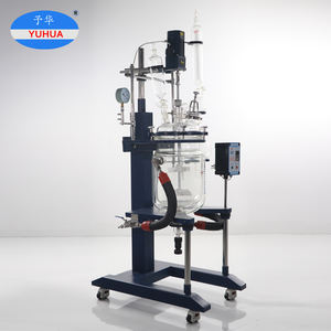 YUHUA <strong>Laboratory</strong> 50L 100L 150L 200L Double Jacketed Glass Reactor for Reflux and Distillation <strong>Chemical</strong> Reactor - Product Image 3