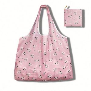 Design Wholesale Large-capacity <b>Folding</b> Shopping Bagscreative Portable Printed Handheld Storage <b>Bags</b> - Product Image 1