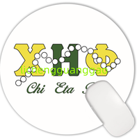 Tapis de souris personnalisé avec motif cercle de la sororité Phi Beta Sigma, base en caoutchouc antidérapante, tapis de souris pour ordinateur