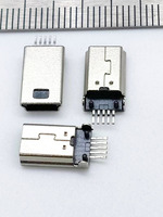 호야토 USB 커넥터 마이크로 5핀 DIP USB 커넥터 암형 B타입 미니어처 USB 소켓 휴대폰 충전 핀 커넥터