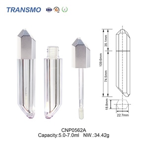 Tubes à gloss à lèvres vides dorés, tubes transparents pour gloss, contenants pour gloss, contenants pour rouge à lèvres liquide - Product Image 2