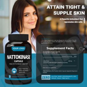 Cápsulas de Nattokinasa, Suplemento de Extracto de Natto Kinase 20000Fu/G, Orgánico, Apoyo Inmunológico para Adultos - Product Image 4