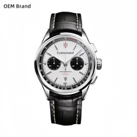 Reloj de Piloto Cronógrafo con Logotipo OEM, Movimiento Mecánico, Resistente al Agua, de Alta Calidad, Automático, Seagull ST19, Relojes de Pulsera para Hombre