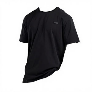 T-shirts de sport pour hommes, vente chaude, tricot uni, décontracté, respirant, séchage rapide, manches courtes, coupe régulière, décontractée, activée par le sport - Product Image 4