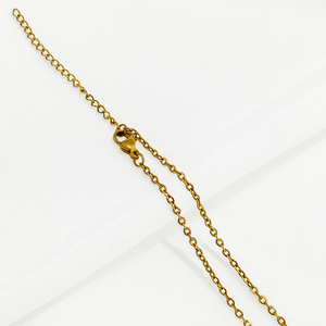 Collar Plano en Forma de O para Mujer, 2mm 45.5cm, Chapado en Oro, Acero Inoxidable, Cadena de Clavícula Delgada para Uso Diario - Product Image 3