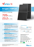 Panneaux solaires photovoltaïques monocristallins bifaciaux de type N Topcon à haute efficacité Jinko JA Trina Canadian Risen Roof 720W 700W