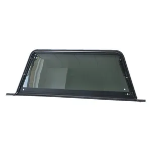 Tongfa E MARK DOT 3mm tempered glass Push-out Pickup Tophung Hinged window for pick up camper