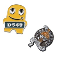 Produits ODM : Épinglette de col de luxe et raffinée, Badge métallique de collection artistique