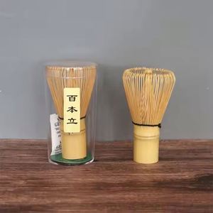Batidor de Té Matcha de Bambú Hecho a Mano, Chasen de Bambú Natural de Alta Calidad, Logotipo Personalizado, Incluye Suministros de Papel para Café, Té y Espresso - Product Image 2