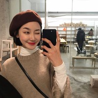 Béret en laine tendance pour femme, style artistique, doux, pour le quotidien, le sport et le ski, collection printemps-automne, vente en gros