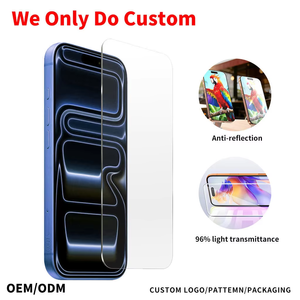 ฟิล์มกันรอยหน้าจอ OEM Ultra-Thin HD Clear ป้องกันแรงกระแทก ป้องกันไฟฟ้าสถิต สำหรับ 17 Pro Max ครอบคลุมเต็มจอ กระจกนิรภัย 9H - Product Image 1