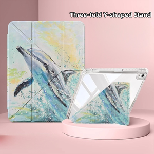 Couverture en cuir anti-chute de support en forme de Y en acrylique imprimé personnalisé de 10.2 pouces pour <span class=keywords><strong>iPad</strong></span> <span class=keywords><strong>Pro</strong></span> 11 étui de protection - Product Image 3