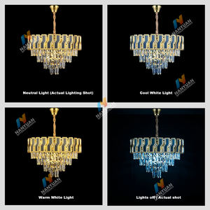 Lámpara de Techo <span class=keywords><strong>LED</strong></span> de Cristal Moderna y Lujosa para Sala de Estar o Comedor - Product Image 4