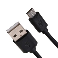 Câble de téléphone Android direct usine V8/Micro USB 5P Blanc Noir 2 mètres PVC pour charge et transfert de données, charge rapide
