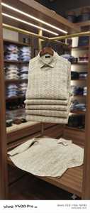 Camisas LAFAR Estampadas para Hombre con Patrón de Círculos Geométricos, Manga Larga, Cierre de Botones, Estilo Casual en Varios Colores Modernos - Product Image 3