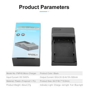 Chargeur universel FNP45 avec voyant lumineux FNP-45 EN-EL10 chargeur rapide USB pour appareils photo Fujifilm FinePix J JV JX <span class=keywords><strong>JZ</strong></span> XP T <span class=keywords><strong>Z</strong></span> L - Product Image 6