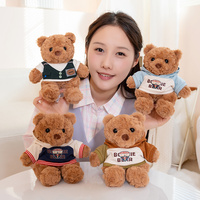 OEM/ODM Personnalisé : Ours en peluche stylé avec uniforme de baseball, modèle veste universitaire