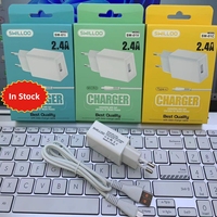 Avrupa Standardı 2.4A Hızlı Şarj Cihazı Seti Fabrika Toptan Ucuz USB Şarj Başlığı ve Şarj Kablosu