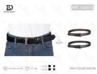 Cintura in Pelle da Uomo 4.0cm con Fibbia in Lega e Chiusura a Perno, Stile Casual - Product Image 1