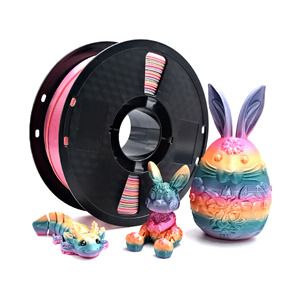 Silk <b>Candy</b> <b>Rainbow</b> PLA Filament 1KG 1.75mm FDM 3D Printing Material Gradient Color Macaron Effect - Product Image 1