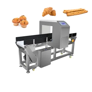 Détecteur de métaux convoyeur Chine pour Biscuits Chocolat Donuts Muffin Croissant Pita