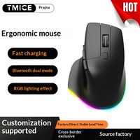 G30 untuk Mouse Sensor Optik Dual-mode Pengisian Daya Nirkabel Kantor Senyap Lampu RGB Ergonomis 6 Tombol Dapat Disesuaikan