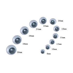 Fábrica de plástico DIY actividad negro Wiggle Googly plástico <span class=keywords><strong>ojos</strong></span> móviles muñeca accesorios de juguete <span class=keywords><strong>con</strong></span> autoadhesivo - Product Image 6