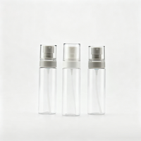 Vente flash - Flacon de lotion en plastique rose de luxe 80 ml avec pompe vaporisateur pour soins de la peau - Emballage cosmétique