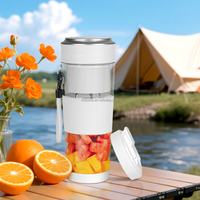 Mixeur portable 6 lames, broyeur de glace, rechargeable USB sans fil, mini blender pour les voyages et activités de plein air