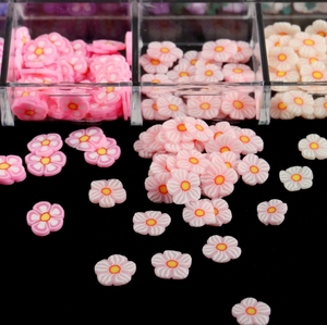Hot Bán Đầy Màu Sắc 3D Nhựa Hoa Lát Móng Tay Nghệ Thuật Charms Cho Làm Móng Tay Thủ Công Tự Làm Trang Trí Móng Tay Phụ Kiện - Product Image 3
