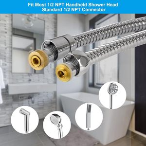 Manguera de Ducha de Acero Inoxidable a Prueba de Explosiones de 1.5m con Doble Hebilla de Cobre para Hoteles Modernos - Product Image 3