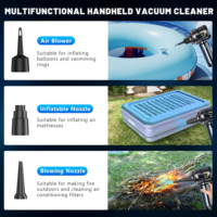 Aspirateur à main sans fil rechargeable avec moteur sans balais - Portable et puissant pour la maison et la voiture