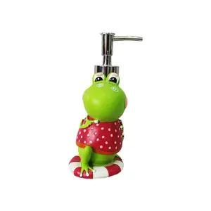 Cartone animato supermercato fornitura colorato piccola rana verde carino sapone dispenser casa accessori decorativi per il bagno per i bambini