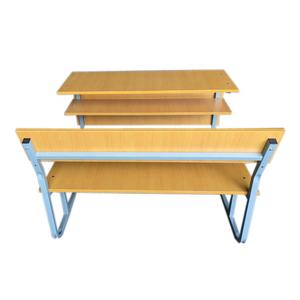 Bildungs möbel Schüler Schreibtisch und Bank mit Doppels itzen Kunden spezifische Größe Schüler verwenden verbundenes Schreibtisch-und Stuhlset - Product Image 2