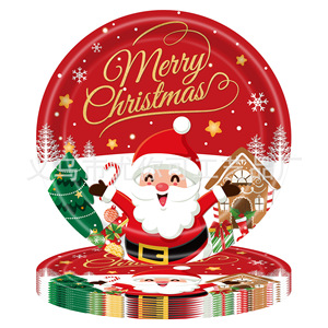 Christmas Disposable <b>Tablecloth</b> <b>Rectangle</b> Digital Printing Holiday Party Decorations Environment Friendly Plastic Paper - Product Image 2