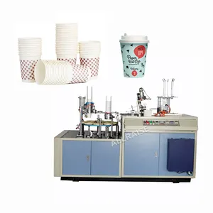 Máquina de fabricação de copo de papel descartável automático é uma máquina econômica e eficaz do copo de papel