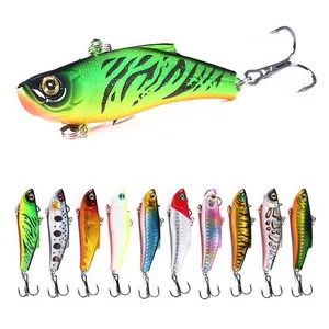 VIB Künstliche Angel köder 3d Eyes Hard Bait Vibration Wobbler Crank bait Drillings haken Karpfen fischen