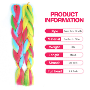 <span class=keywords><strong>Capelli</strong></span> intrecciati sintetici ad alta temperatura all'ingrosso In massa estensione dei <span class=keywords><strong>capelli</strong></span> sintetici <span class=keywords><strong>treccia</strong></span> Jumbo <span class=keywords><strong>capelli</strong></span> colore misto 24 pollici - Product Image 2
