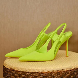 <span class=keywords><strong>Scarpe</strong></span> con tacco alto da <span class=keywords><strong>donna</strong></span> rosa stile fatato a punta tacchi sottili francesi sandali Baotou adatti per feste di appuntamenti - Product Image 5