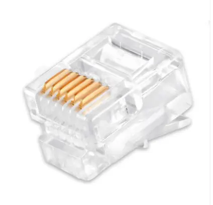 CAT3 RJ11 RJ12 Connector Plug 6P6C 1 4p2c For Telephone