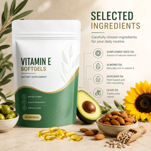 Cápsulas de Gel Suave Antioxidantes de Vitamina E Natural Pura 400 UI Tocotrienoles 300 mg, 60 Unidades, para Uso en Adultos, Refuerza la Inmunidad, Venta al por Mayor - Product Image 5
