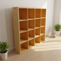 Boîte à plateaux en bois pour compartiments artisanaux Boîtes divisées en bois de bureau