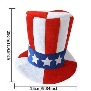 Chapeau de fête de style patchwork pour Halloween, carnaval d'été, déguisement de personnage pour la Saint-Patrick, décoration d'Halloween Pafu - Product Image 6